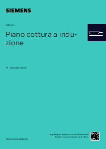 Manuale Siemens EX801LYE3E Piano cottura