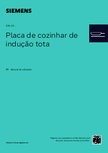 Manual Siemens EZ877KZY1E Placa