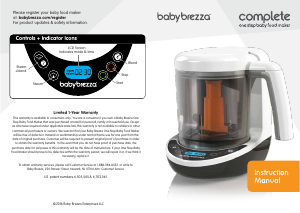 Manual Baby Brezza Complete Food Processor