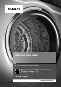 Manual Siemens WK14D543ES Máquina de lavar e secar roupa