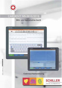 Bedienungsanleitung Schiller Cardiovit MS-2015 EKG-Gerät