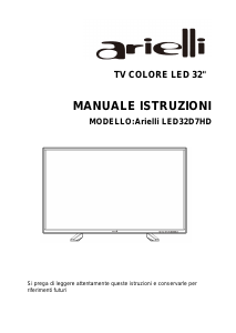 Manuale Arielli LED32D7HD LED televisore