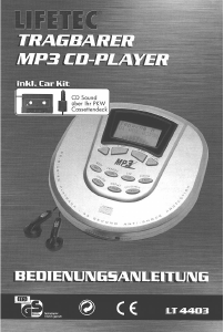 Bedienungsanleitung Lifetec LT 4402 Discman