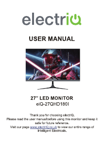 Handleiding ElectriQ eiq-27QHD180I LED monitor