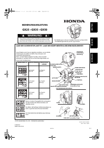 Handleiding Honda GX50 Aandrijfmotor