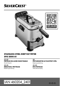 Handleiding SilverCrest IAN 460204 Friteuse