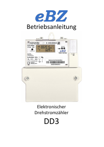 Bedienungsanleitung eBZ DD3 Stromzähler