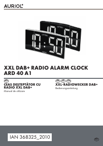Manual Auriol IAN 368325 Ceas cu alarmă
