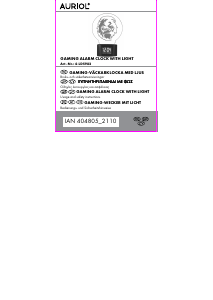 Manual Auriol IAN 404805 Ceas cu alarmă