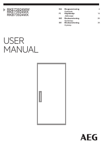 Brugsanvisning AEG RKE73924MW Køleskab