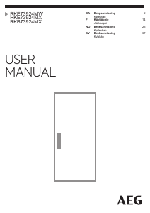 Brugsanvisning AEG RKE73924MX Køleskab