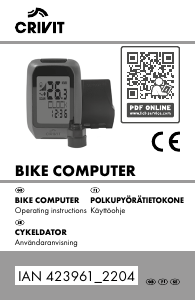 Käyttöohje Crivit IAN 423961 Pyöräilytietokone