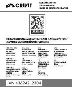 Mode d’emploi Crivit IAN 436942 Moniteur de fréquence cardiaque