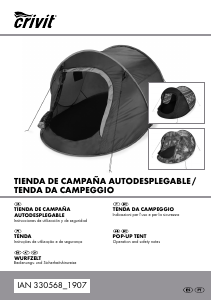 Manual Crivit IAN 330568 Tenda