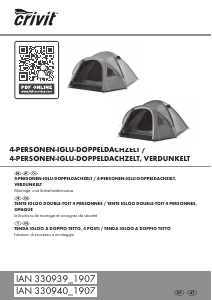 Manuale Crivit IAN 330939 Tenda
