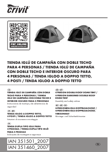 Manual Crivit IAN 351501 Tenda