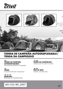 Manual Crivit IAN 353189 Tenda