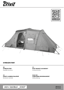 Vadovas Crivit IAN 360861 Palapinė