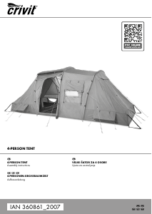 Priručnik Crivit IAN 360861 Šator