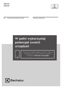 Instrukcja Electrolux KBC65X Ekspres do kawy
