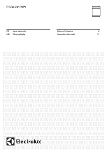 Mode d’emploi Electrolux ESG42310SW Lave-vaisselle