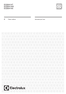 Manuale Electrolux EGS6414X Piano cottura