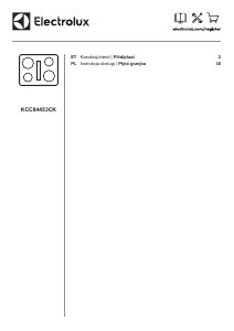 Instrukcja Electrolux KCC84453CK Płyta do zabudowy