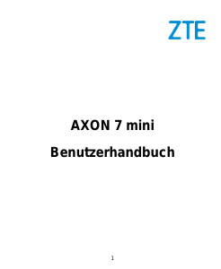 Bedienungsanleitung ZTE Axon 7 Mini Handy