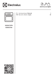 Manual Electrolux EOD3C70TK Cuptor