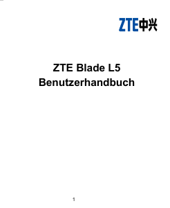 Bedienungsanleitung ZTE Blade L5 Handy