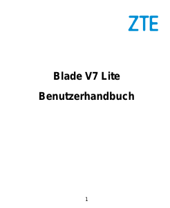 Bedienungsanleitung ZTE Blade V7 Lite Handy