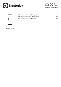 Mode d’emploi Electrolux KSB2AE82S Réfrigérateur