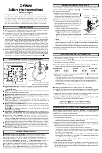 Mode d’emploi Yamaha AC3R Guitare