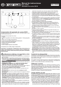 Manual de uso Ernesto IAN 102449 Antorcha de cocina