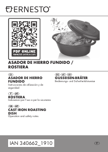 Manual de uso Ernesto IAN 340662 Sartén