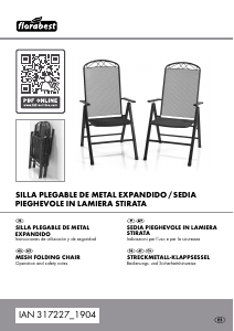 Manual de uso Florabest IAN 317227 Silla de jardín