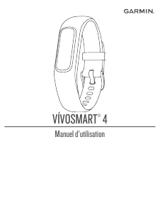 Mode d’emploi Garmin vivosmart 4 Tracker d'activité