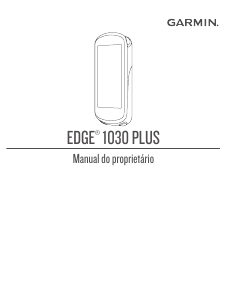 Manual Garmin Edge 1030 Plus Ciclo-computador