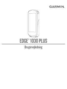 Brugsanvisning Garmin Edge 1030 Plus Cykelcomputer