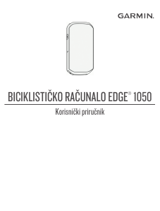 Priručnik Garmin Edge 1050 Ciklokompjuter