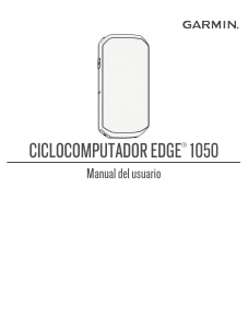 Manual de uso Garmin Edge 1050 Ciclocomputador