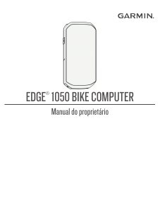 Manual Garmin Edge 1050 Ciclo-computador