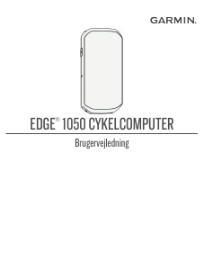 Brugsanvisning Garmin Edge 1050 Cykelcomputer