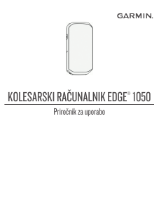 Priročnik Garmin Edge 1050 Kolesarski računalnik