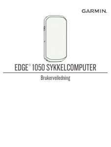 Bruksanvisning Garmin Edge 1050 Sykkelcomputer