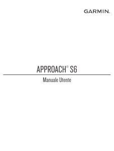 Manuale Garmin Approach S60 Smartwatch