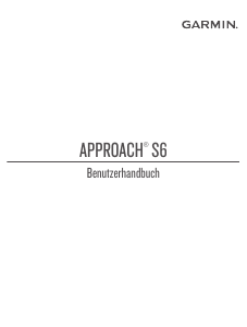 Bedienungsanleitung Garmin Approach S60 Smartwatch