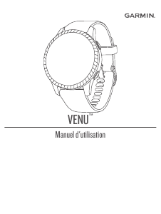 Mode d’emploi Garmin Venu Montre connectée
