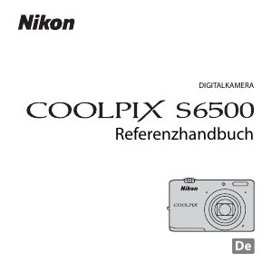 Bedienungsanleitung Nikon Coolpix S6500 Digitalkamera