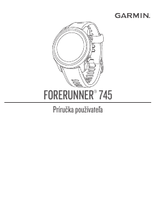 Návod Garmin Forerunner 745 Športové hodinky